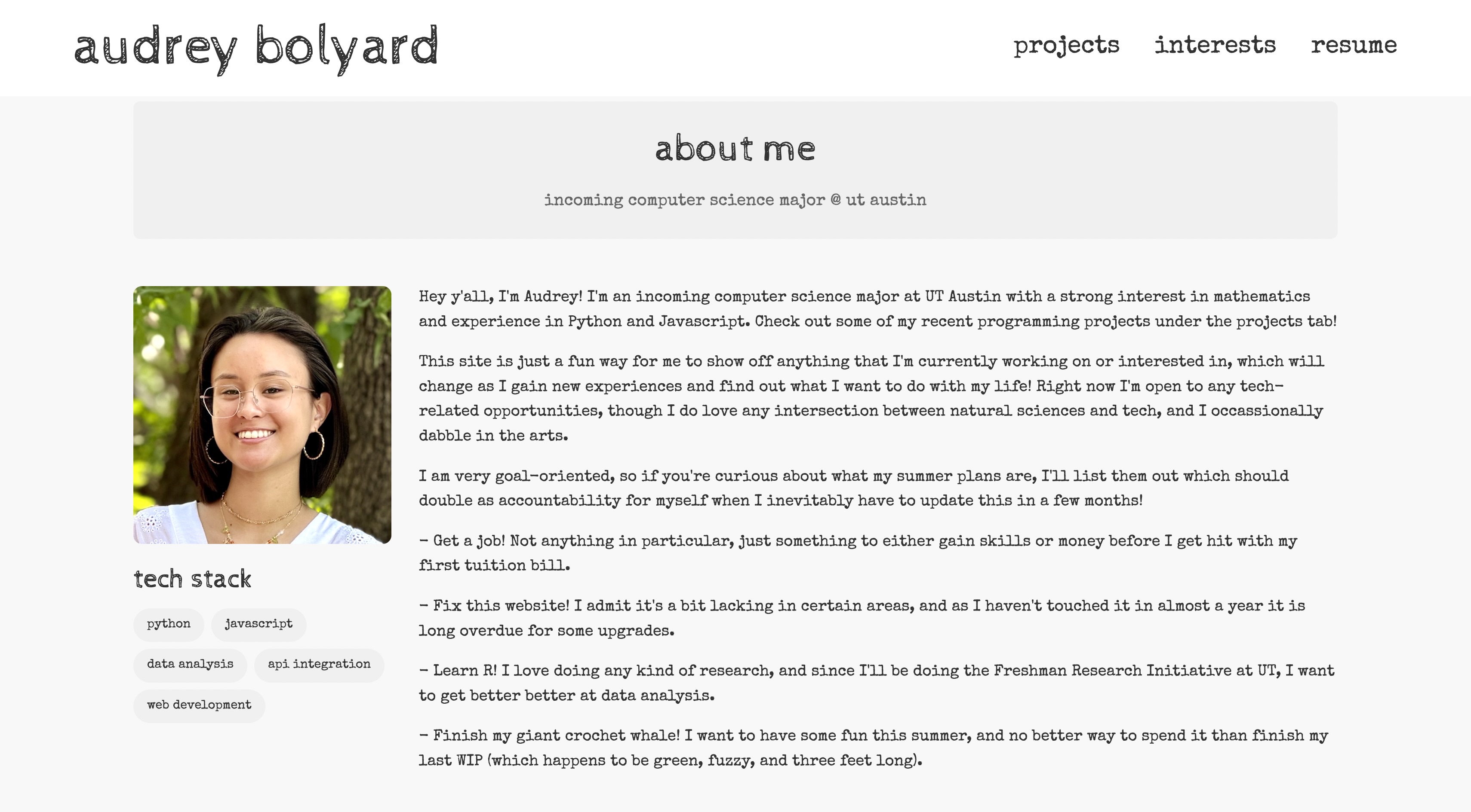 Personal portfolio
